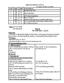 Giáo án Tiếng Việt lớp 3 tuần 21 đến tuần 24