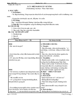 Giáo án ngữ văn 11: lưu biệt khi xuất dương