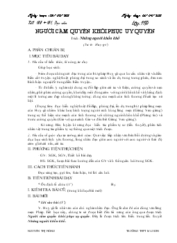 Giáo án Ngữ văn 11 trường trung học phổ thông Mai Sơn