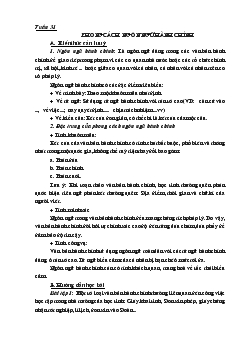 Giáo án Ngữ văn 11 tuần 31 đến tuần 33