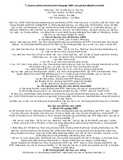 Cấu trúc đề thi và hình thức thi tốt nghiệp THPT và tuyển sinh đại học cao đẳng năm 2009