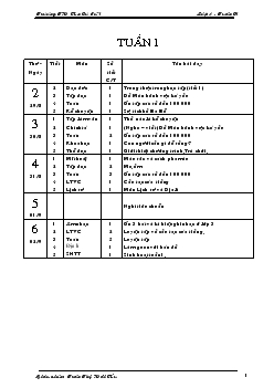 Giáo án lớp  4 - Trường TH An Cư Số 1