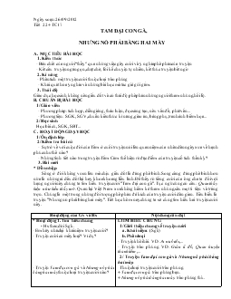 Giáo án ngữ văn 10 - Tiết 22: Tam đại con gà, nhưng nó phải bằng hai mày