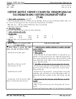 Giáo án ngữ văn 10 - Tuần 5 - Trường THPT Đạ Tông