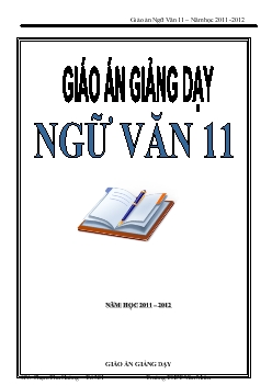 Giáo án Ngữ Văn 11 – Năm học 2011 - 2012