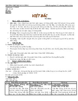 Giáo án ngữ văn 12 (chương trình cơ bản) - Tiết 25, 26, 27 - Trường THPT Hùng Vương