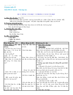 Giáo án Ngữ Văn 12 (Giáo án tuần 15)