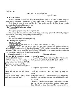 Giáo án Ngữ văn 12 - Tiết 46 - 47 Người lái đò sông đà. Nguyễn Tuân