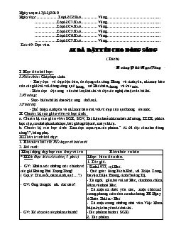 Giáo án Ngữ văn 12 - Tiết 49: đọc văn Ai đã đặt tên cho dòng sông (trích) - Hoàng Phủ Ngọc Tường