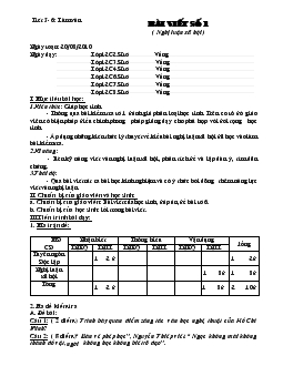 Giáo án Ngữ văn 12 - Tiết 5 - 6: Làm văn bài viết số 1 (nghị luận xã hội)