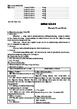 Giáo án Ngữ văn 12 - Tiết 64 đọc văn: Rừng xà nu - Nguyễn Trung Thành
