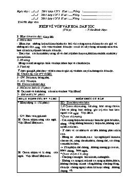 Giáo án Ngữ văn 12 - Tiết 90 đọc văn: Nhìn về vốn văn hoá dân tộc (tiếp) - Trần Đình Hượu