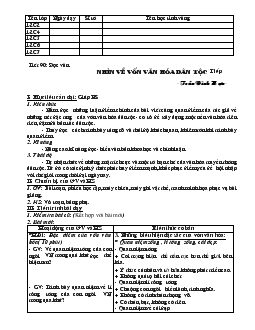 Giáo án Ngữ văn 12 - Tiết 90: đọc văn nhìn về vốn văn hóa dân tộc (Tiếp) - Trần Đình Hựu