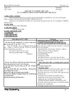 Giáo án ngữ văn 12 (Tuần 1 đến tuần 11)