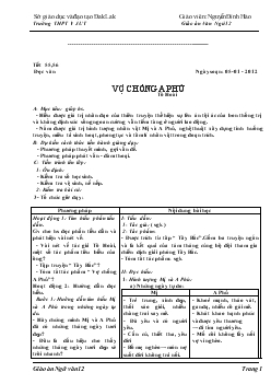 Giáo án ngữ văn học kỳ II_Giáo viên: Nguyễn Đình Hào