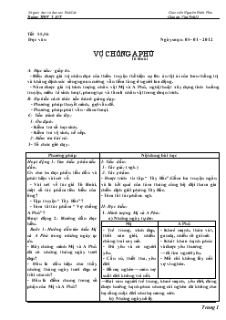 Giáo án ngữ văn học kỳ II - Trường THPT Y JUT