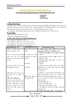 Giáo án ngữ văn lớp 12 năm học 2008 - 2009