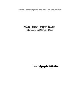 Giáo án Văn học Việt Nam giai đoạn từ 1955 đến 1964 - Giáo viên: Nguyễn Thị Sim