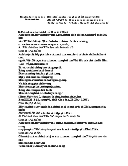 Kỳ thi tốt nghiệp trung học phổ thông năm 2006 Môn thi: Ngữ Văn - Trung học phổ thông phân ban