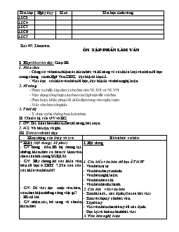 Tiết 97: làm văn - Ôn tập phần làm văn