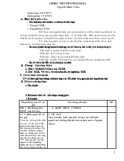 Giáo án Ngữ văn 12 - Chiếc thuyến ngoài xa, tác giả Nguyễn Minh Châu