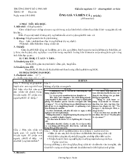 Giáo án Ngữ văn 12 (chương trình cơ bản) - Tiết: 82 - 83 đọc văn: Ông già và biển cả (trích) của Hê Minh Uê