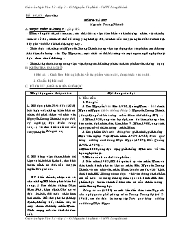 Giáo án Ngữ văn 12 - Tiết 64, 65 Đọc văn: Rừng xà nu Nguyễn Trung Thành