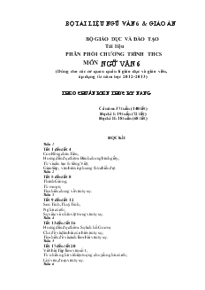 Bộ tài liệu ngữ văn 6 và giáo án
