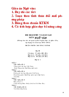 Giáo án Ngữ văn 10 -  Đầy đủ các tiết 2, Soạn theo tinh thần đổi mới phương pháp