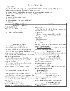 Giáo án Ngữ văn 12 - Ôn tập Tiếng Việt