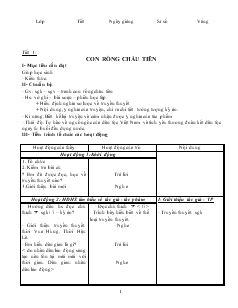 Giáo án Ngữ văn 6 - Chuẩn kiến thức kỹ năng