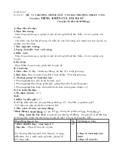 Giáo án Ngữ văn 6 - Học kỳ II (Hay)