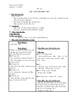 Giáo án Ngữ văn 6 - Tiết 102: Tập làm thơ bốn chữ