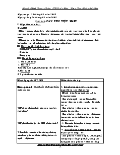 Giáo án Ngữ văn 6 - Tiết 110: Cây tre Việt Nam