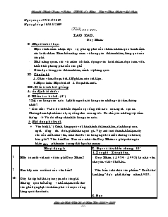 Giáo án Ngữ văn 6 - Tiết 113 -114: Lao xao - Duy Khán