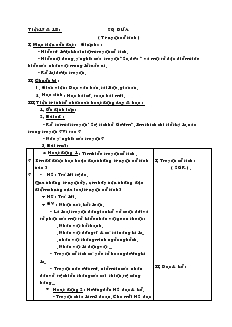 Giáo án Ngữ văn 6 - Tiết 17 + 18: Sọ dừa (truyện cổ tích)