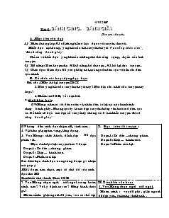Giáo án Ngữ văn 6 - Tiết 2: bánh chưng, bánh giầy (truyền thuyết)
