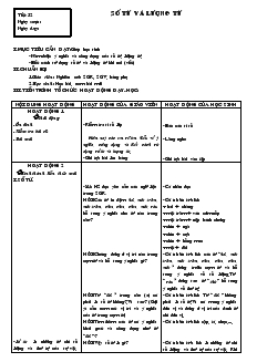 Giáo án Ngữ văn 6 - Tiết 52: Số từ và lượng từ