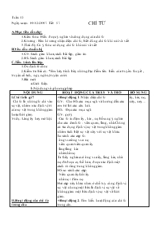 Giáo án Ngư văn 6 - Tiết 57: Chỉ từ