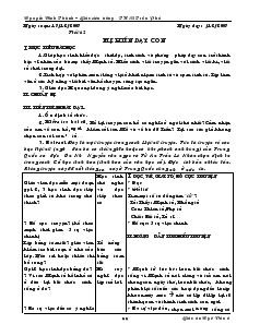 Giáo án Ngữ văn 6 - Tiết 62: Mẹ hiền dạy con - Nguyễn Đình Thành – Giáo viên trường THCS Trần Phú