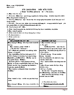 Giáo án Ngữ văn 6 - Tiết 73 đến tiết 85 năm 2010