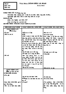 Giáo án Ngữ văn 6 - Tiết 77 - Văn bản: Sông nước Cà Mau