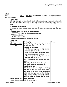 Giáo án Ngữ văn 6 - Trường THCS Lương Tấn Thịnh