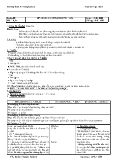 Giáo án Ngữ văn 6 - Trường THCS Trần Quý Cáp