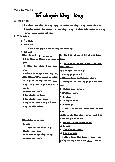 Giáo án Ngữ văn 6 - Tuần 14 - Tiết 53: Kể chuyện tưởng tượng