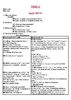 Giáo án Ngữ văn 6 - Tuần 15 -  Tiết 57: Chỉ từ