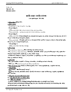 Giáo án Ngữ văn 6 - Tuần 24 - Trường THCS Thạnh Đông