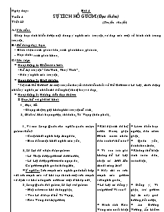 Giáo án Ngữ văn 6 - Tuần 4 - Tiết 13 - Bài 4: Sự tích hồ gươm (đọc thêm) (truyền thuyết)