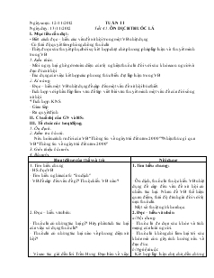 Giáo án Ngữ văn 7 - Tuần 11 - Tiết 45: Ôn dịch thuốc lá