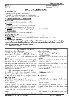 Giáo án Ngữ văn 7 - Tuần 31